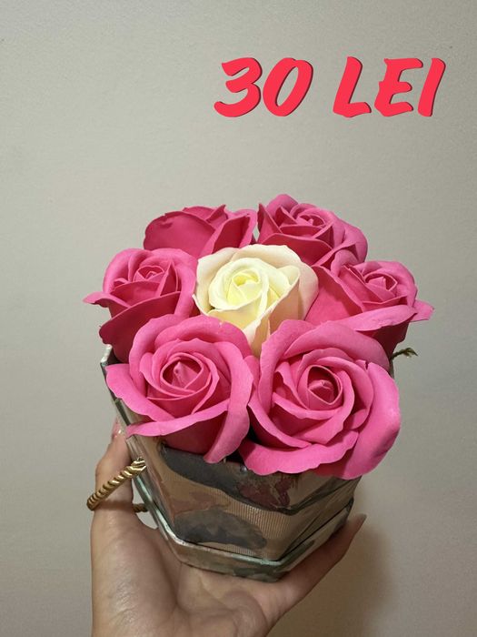 Aranjamente florale cu trandafiri de sapun