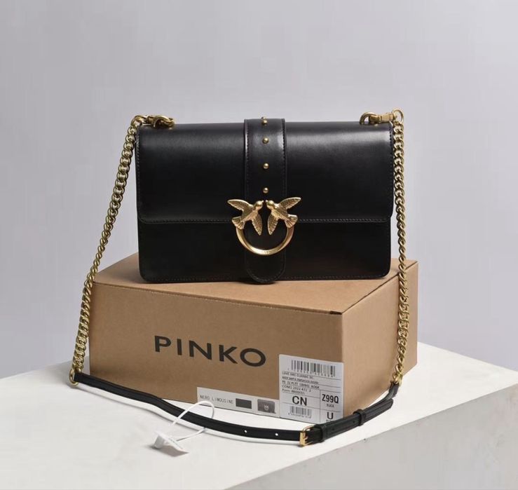 Кожена дамска чанта PINKO LOVE ONE CLASSIC CL