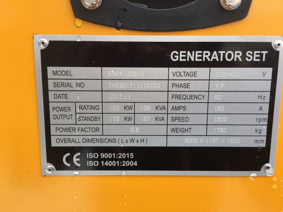 Inchiriere/Inchiriez Generator Curent Electric 20kva - 500kva