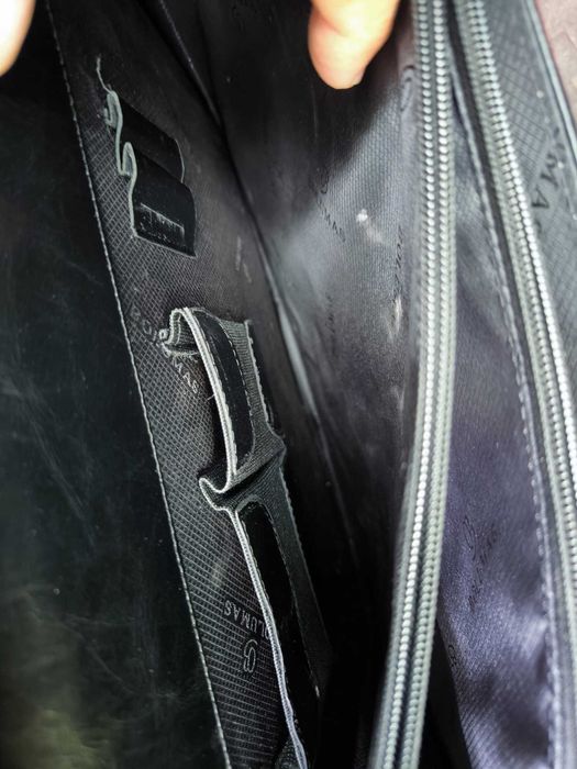Geanta business piele neagra