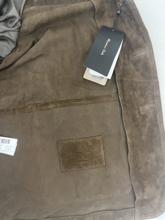 Пиджак замшевый Massimo Dutti размер XL