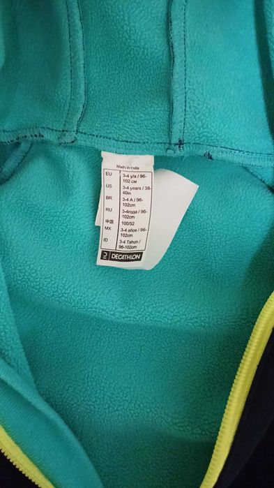 Jachetă Softshell Drumeție la munte MH550 Bleumarin 3 4 ani/96 - 102