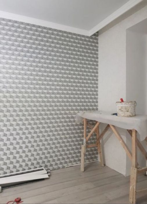 Поклейка обоев от 600 тг