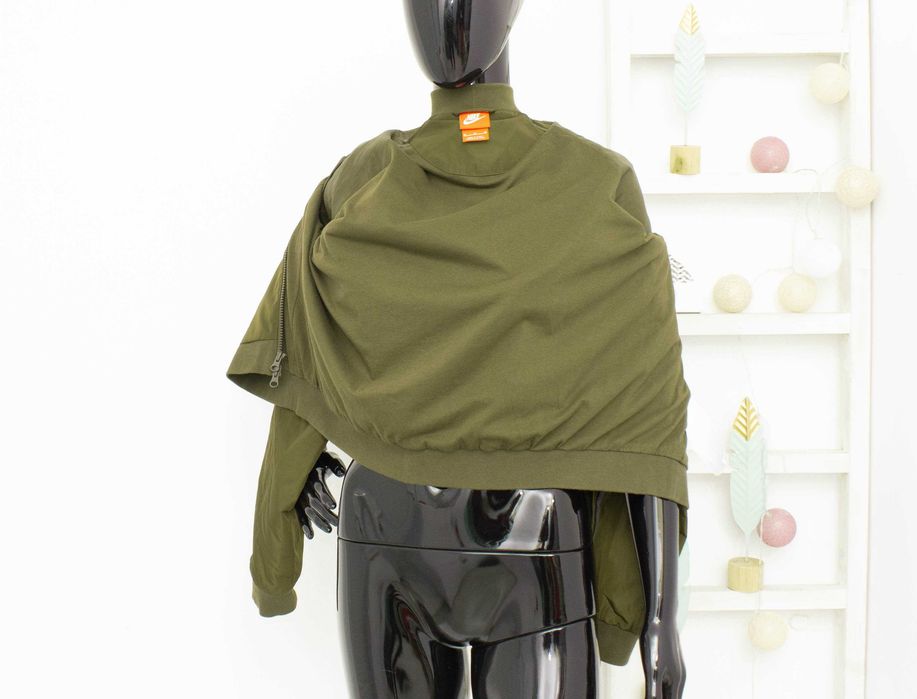 Nike Оригинално дамско яке Bonded Bomber Jacket тъмно зелено М