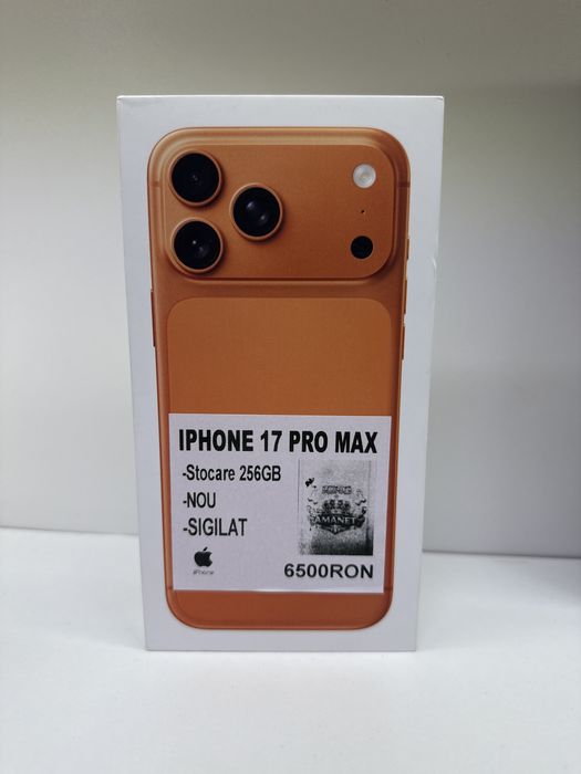 iPhone 17 Pro Max 256 Gb orange King amanet sigilat