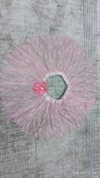 Нарядная ажурная юбочка, на 5-8 лет