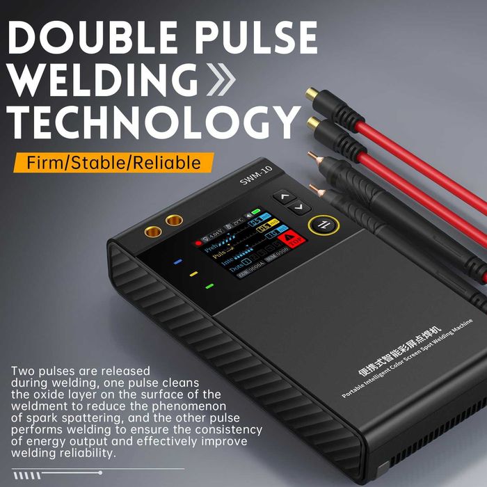 Aparat de sudură prin puncte fără fir portabil FNIRSI SWM-10,5000mAh, sudabil,sigilat
