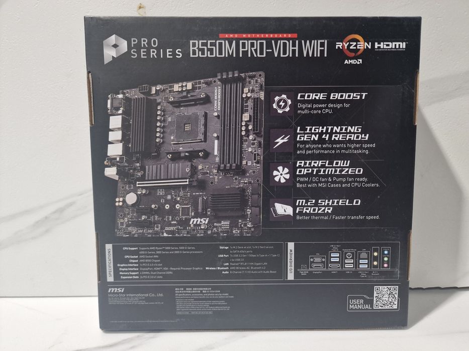 Placa de baza MSI B550M PRO-VDH WIF