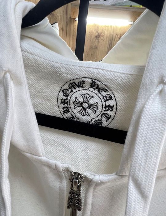 Суичър с цип Chrome Hearts  Multi Colour White