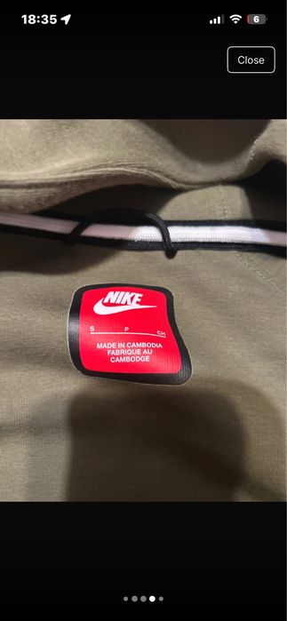 Nike tech fleece marime s fit m nou originala culoare verde