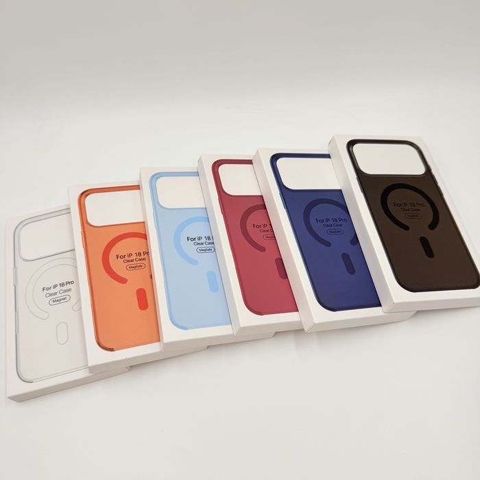  Apple Clear Case с MagSafe - изчистен прозрачен пластмасов калъф с MagSafe магнити, лого и AI button за iPhone 17 | 18 Pro и Pro Max