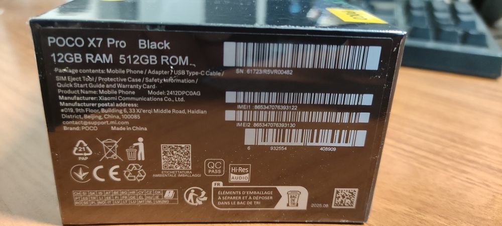 Xiaomi Poco X7 pro 512GB 12RAM Чисто нов!