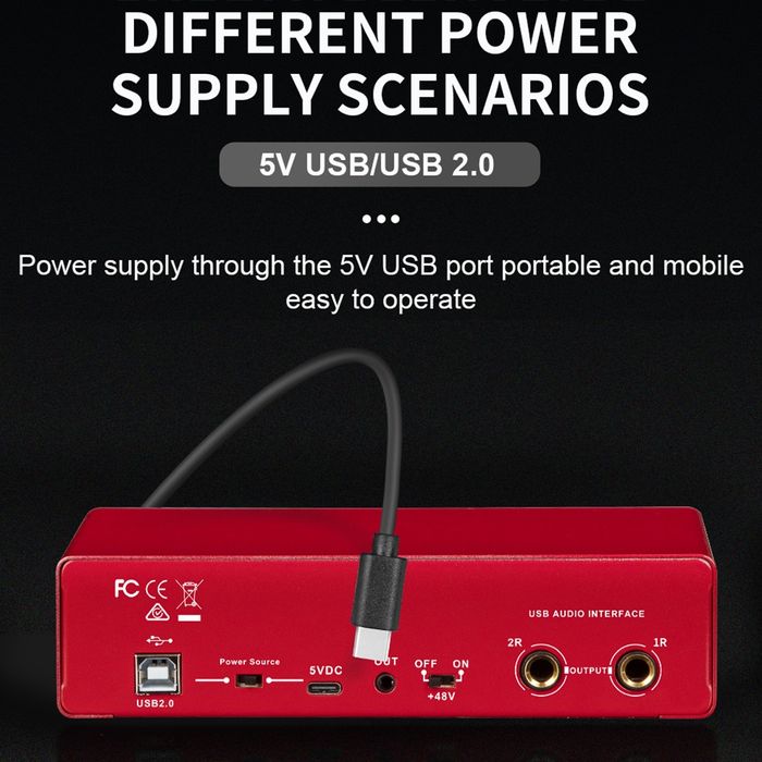 Смесител, USB аудио интерфейс RP-MD22 G2, 24 bit/192kHz, Plug and Play