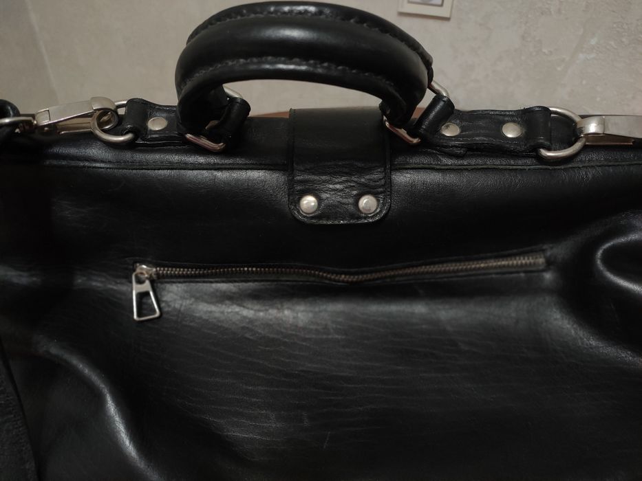 Саквояж кожанный, сумка, чемодан