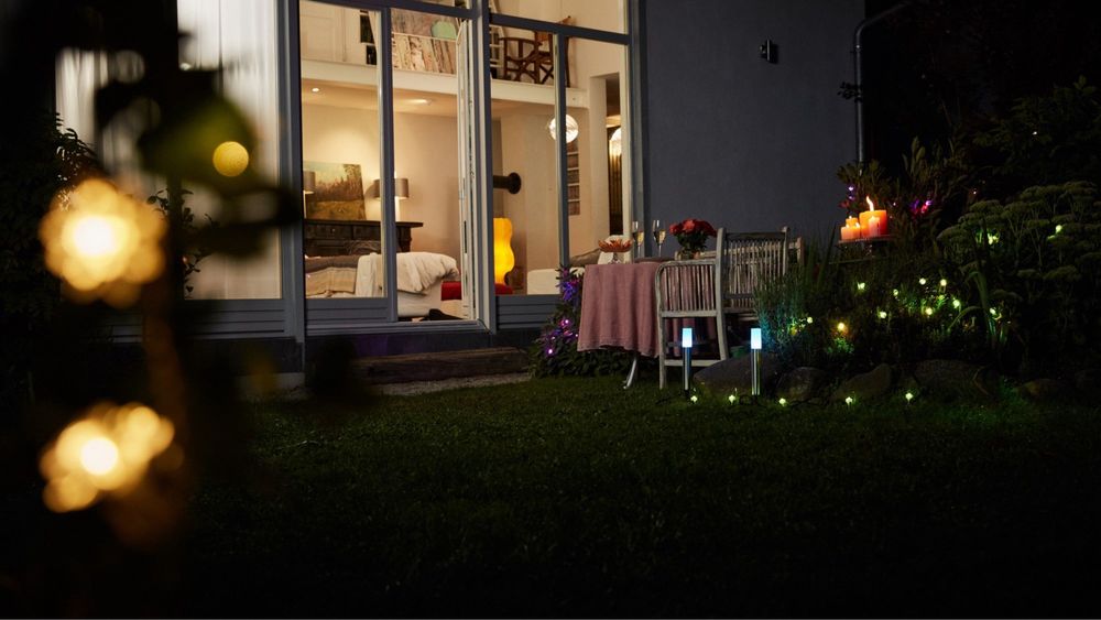 Lampă de grădină LED Osram Lightify, reglabilă, albă, lungime 5 m