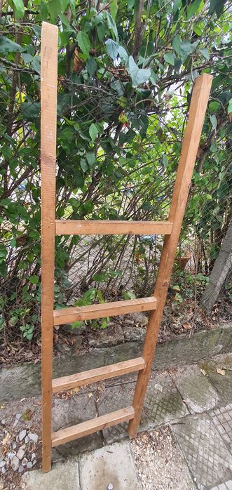 Дървена стълба 185 см.