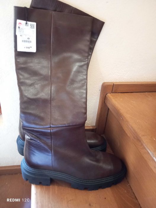 Cizme piele dama  Zara 40