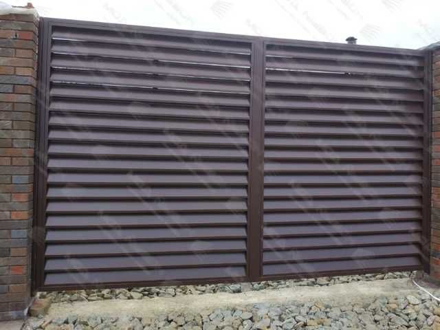 Забор жалюзи еврожалюзи