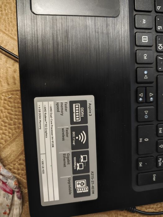 Продам ноутбук рабочий