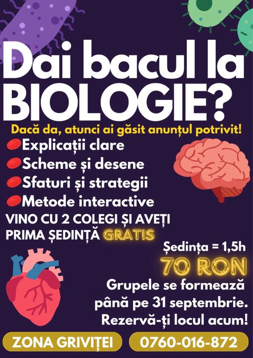 Meditatii biologie si anatomie (bacalaureat)
