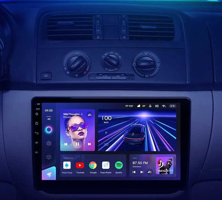 Мултимедия за Skoda Fabia 2 Двоен ДИН навигация плеър Android Фабия 2