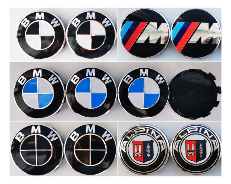 Set 4 Capace capacele Centrale jante aliaj roti BMW 68mm