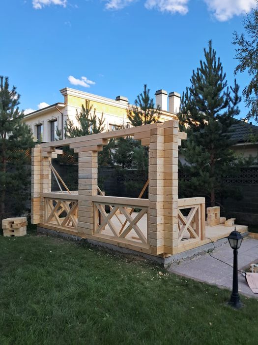 Беседка из бруса