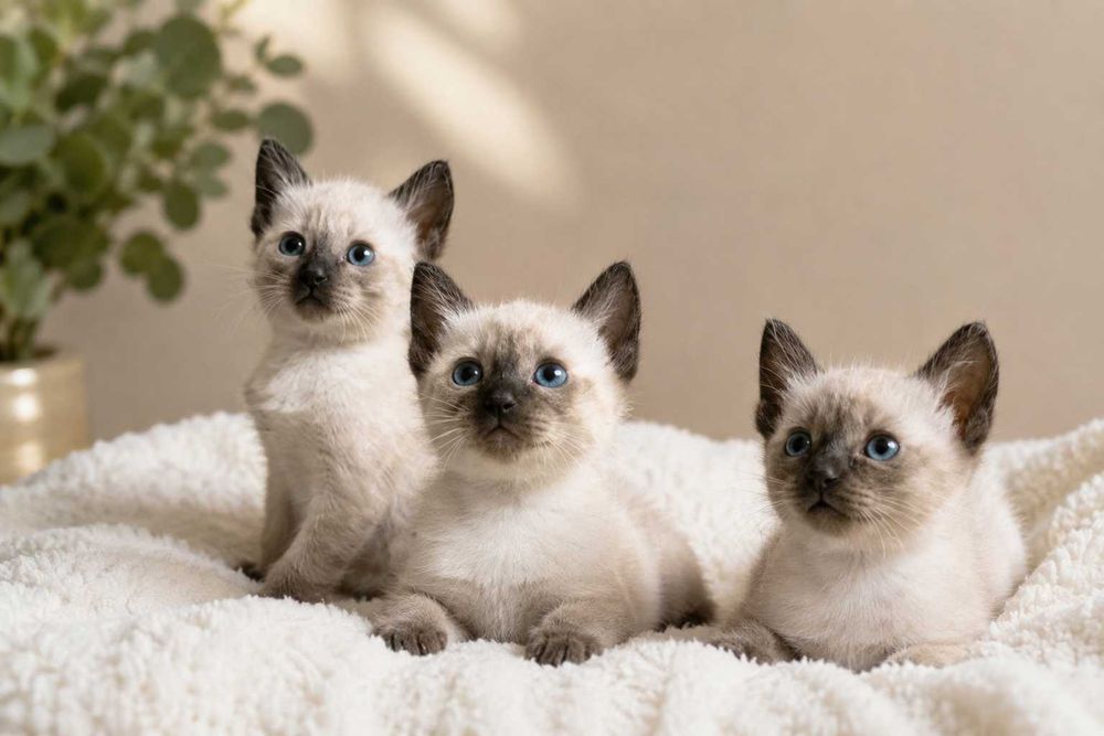 Котята сиамские домашние