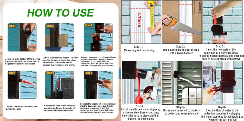 Sistem de redirectionare/colectare apa de ploaie. Maro Nou!