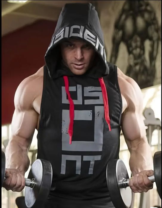 Спортивный мужская майка тренировка безрукавка