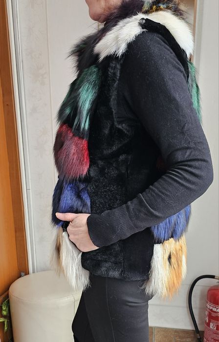 Дамски елек от естествен косъм