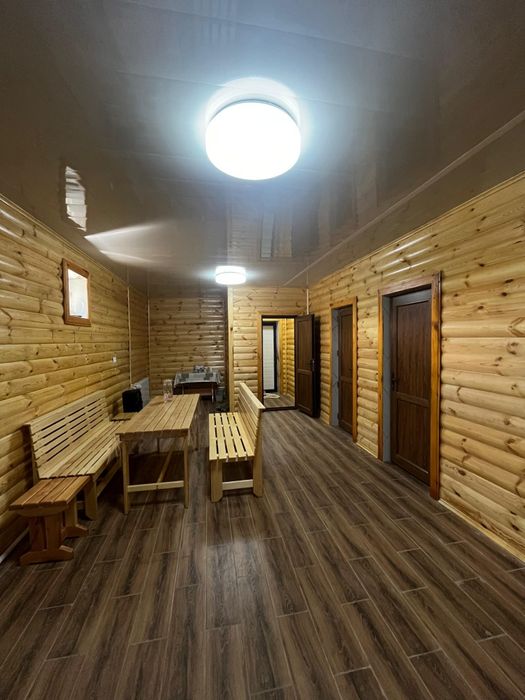 Новая баня на дровах