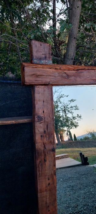 oglindă .. ramă din lemn f vechi.. 180cm/75cm grosimea 6