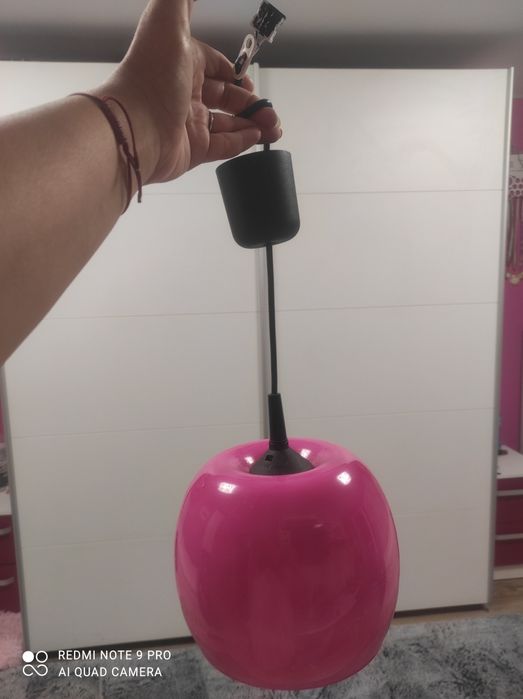 Два абажура в розово