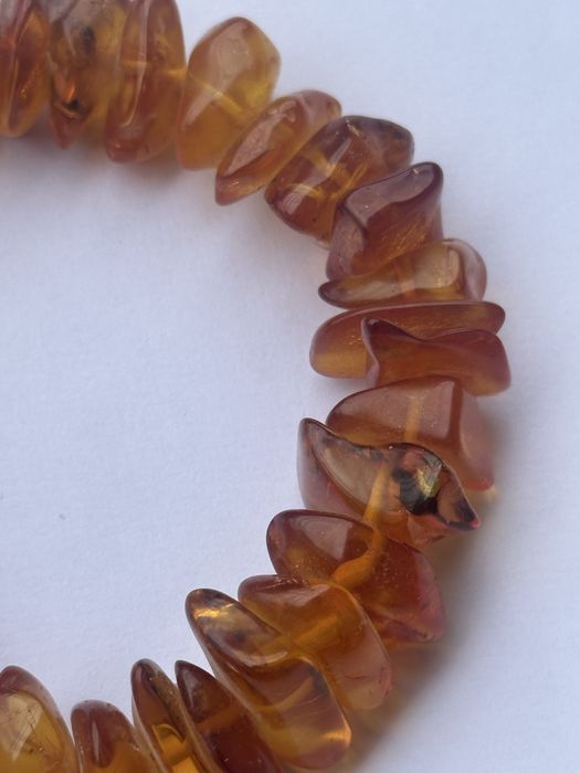 Ofertă! Brătară din chihlimbar natural, 22 cm inchizatoare argint!