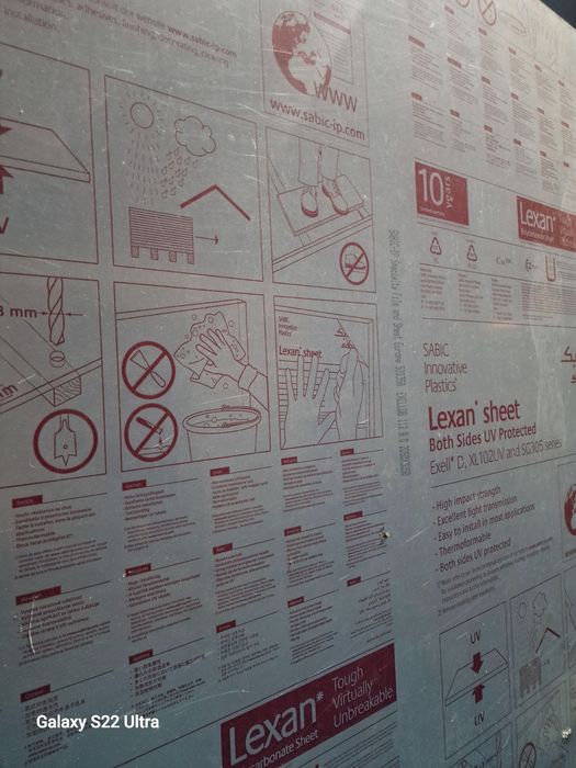 LEXAN Плътен Поликарбонат и Плексиглас Навеси, Козирки, Остъкляване