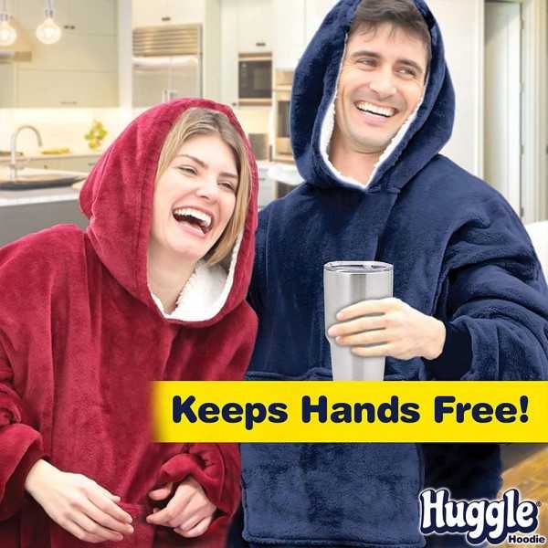 Ново Смарт Одеало Huggle Hoodies Унисекс УниРазмер