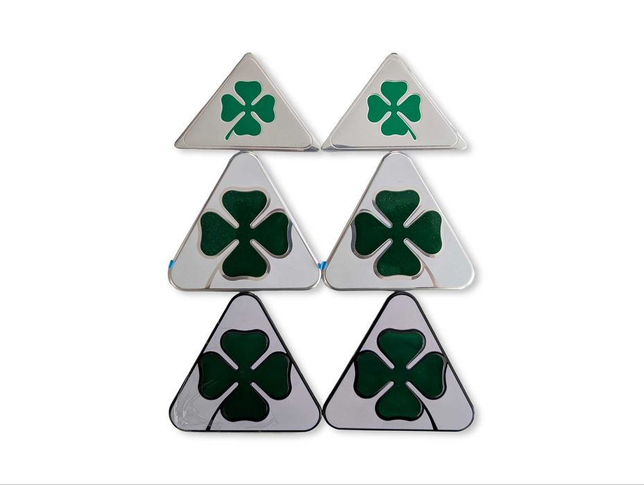Комплект Емблеми Quadrifoglio Verde детелини за калник за Алфа Ромео