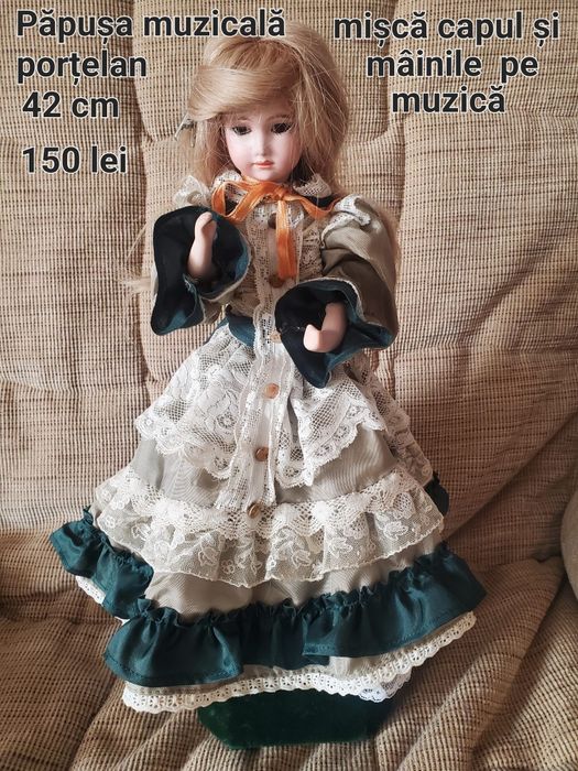 Păpuși muzicale din porțelan