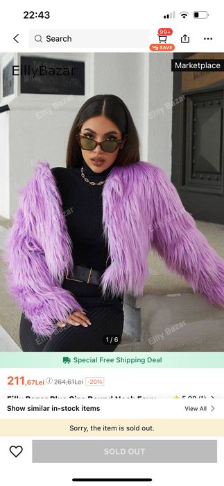 Haina de blana lila 2XL