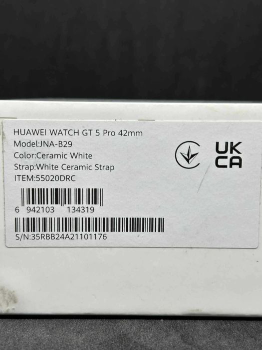 Смарт часовник Huawei WATCH GT 5 PRO CERAMIC 42mm / Перфектен