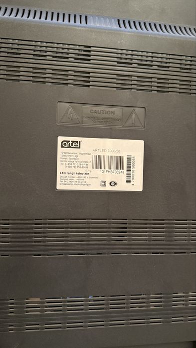 Artel телевизор сотилади