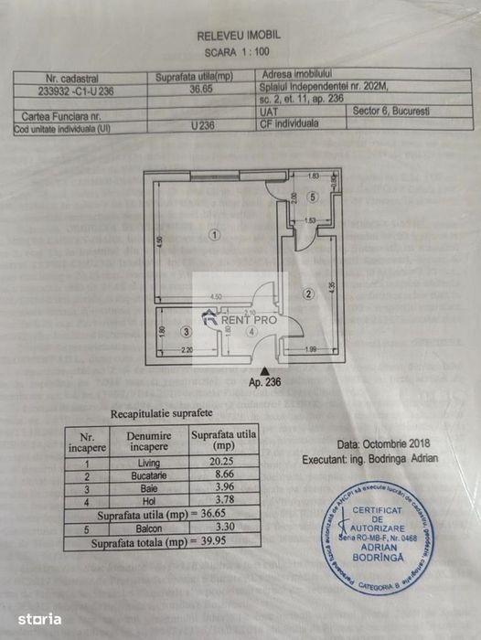 Studio 39 mpu - Etaj 10/12 - Cotroceni Smart Residence 2019