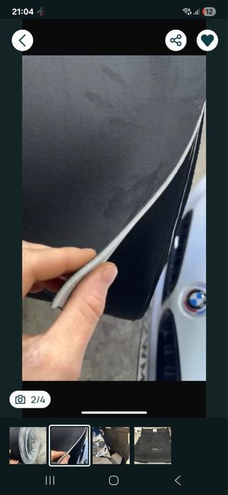 Material alcantara plafon auto gri/negru