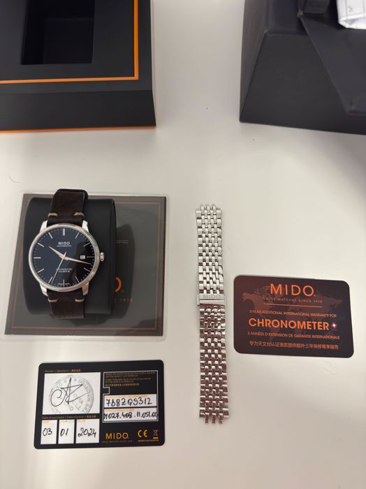 MIDO BARONCELLI chronometre COSC garantie internationala