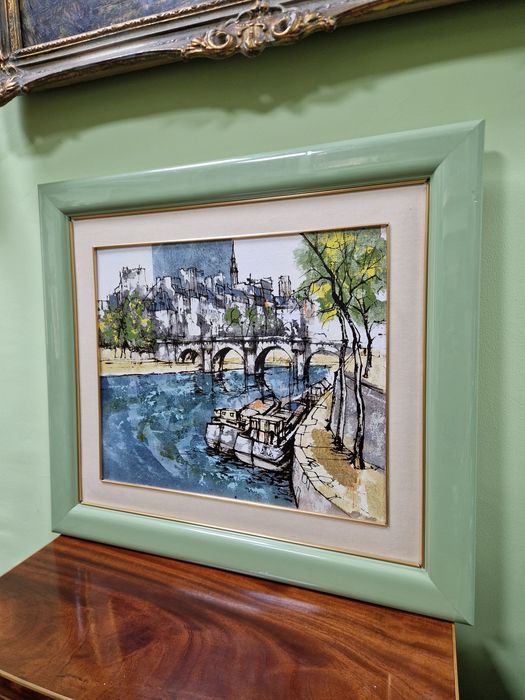 Страхотна майсторска антикварна авторска картина масло