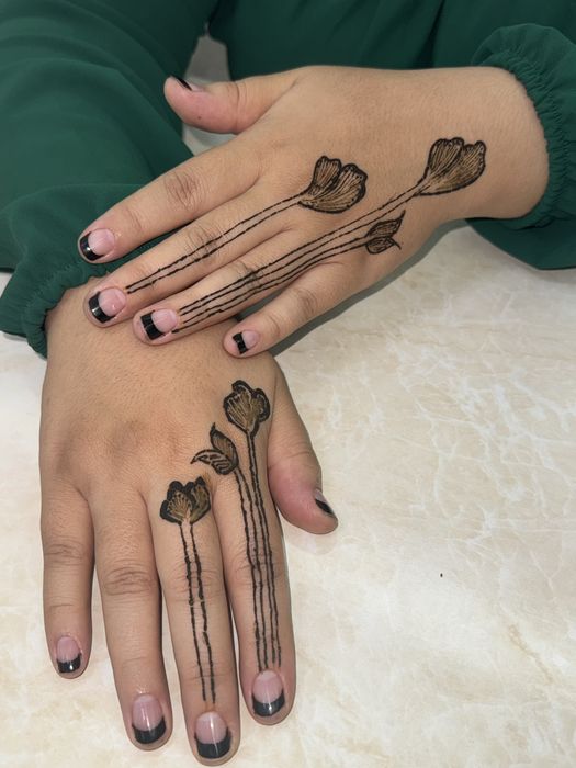 Xina chizish , tirnoqqa xina manikyur,