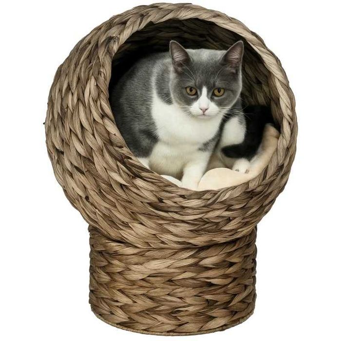 PawHut Ратаново легло за котки 40 x 37 x 51 см