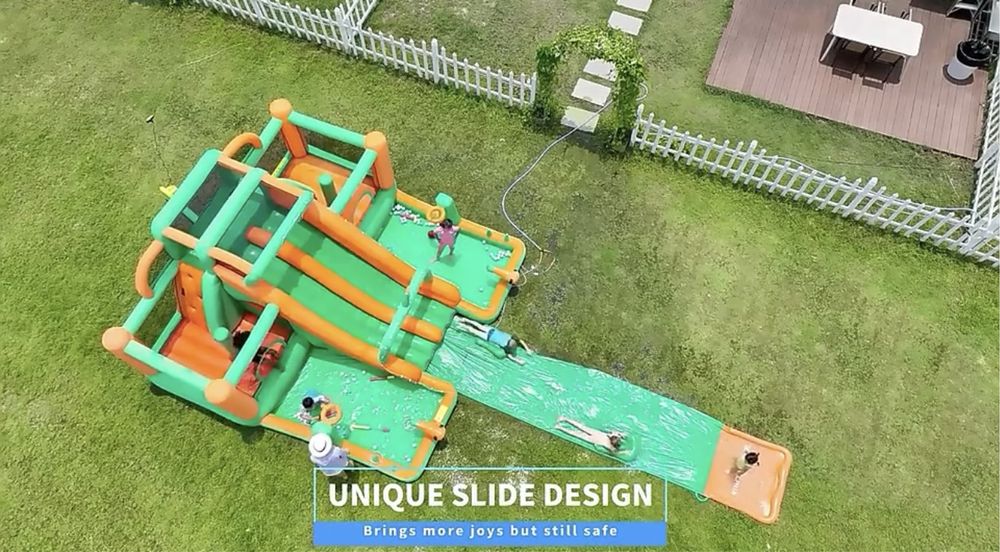 Детская надувная горка, игровой центр, надувной аквапарк