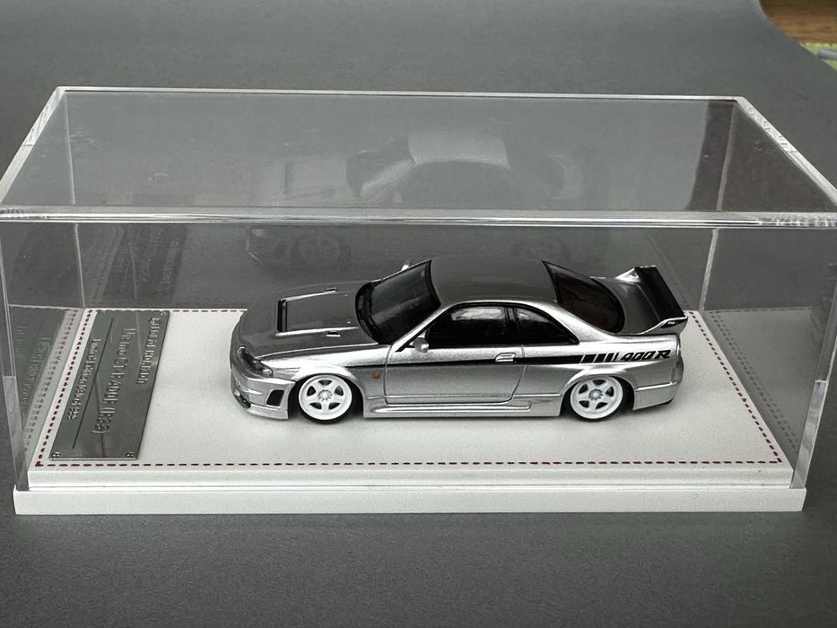 Macheta 1:64 Nissan R33 Nismo GTR ( nu tarmac hot wheels )